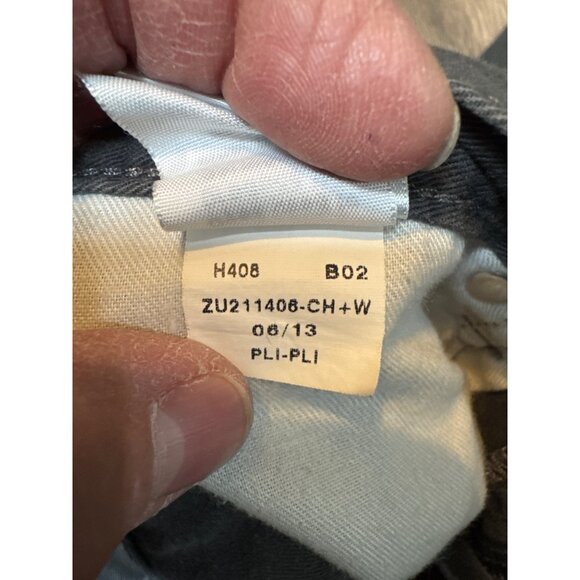 Free world Youth Gray Denim Pants 16/28 Relaxed Fit Hemmed Made In Mexico Durabl - Picture 4 of 11